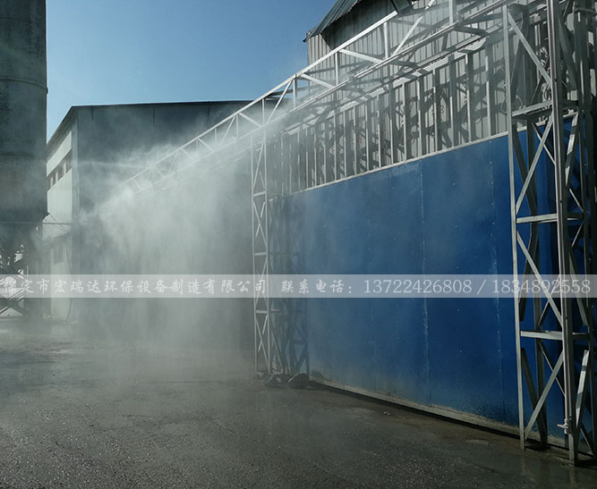 北京昌平區(qū)住總預(yù)制件廠—圍擋噴淋系統(tǒng)案例